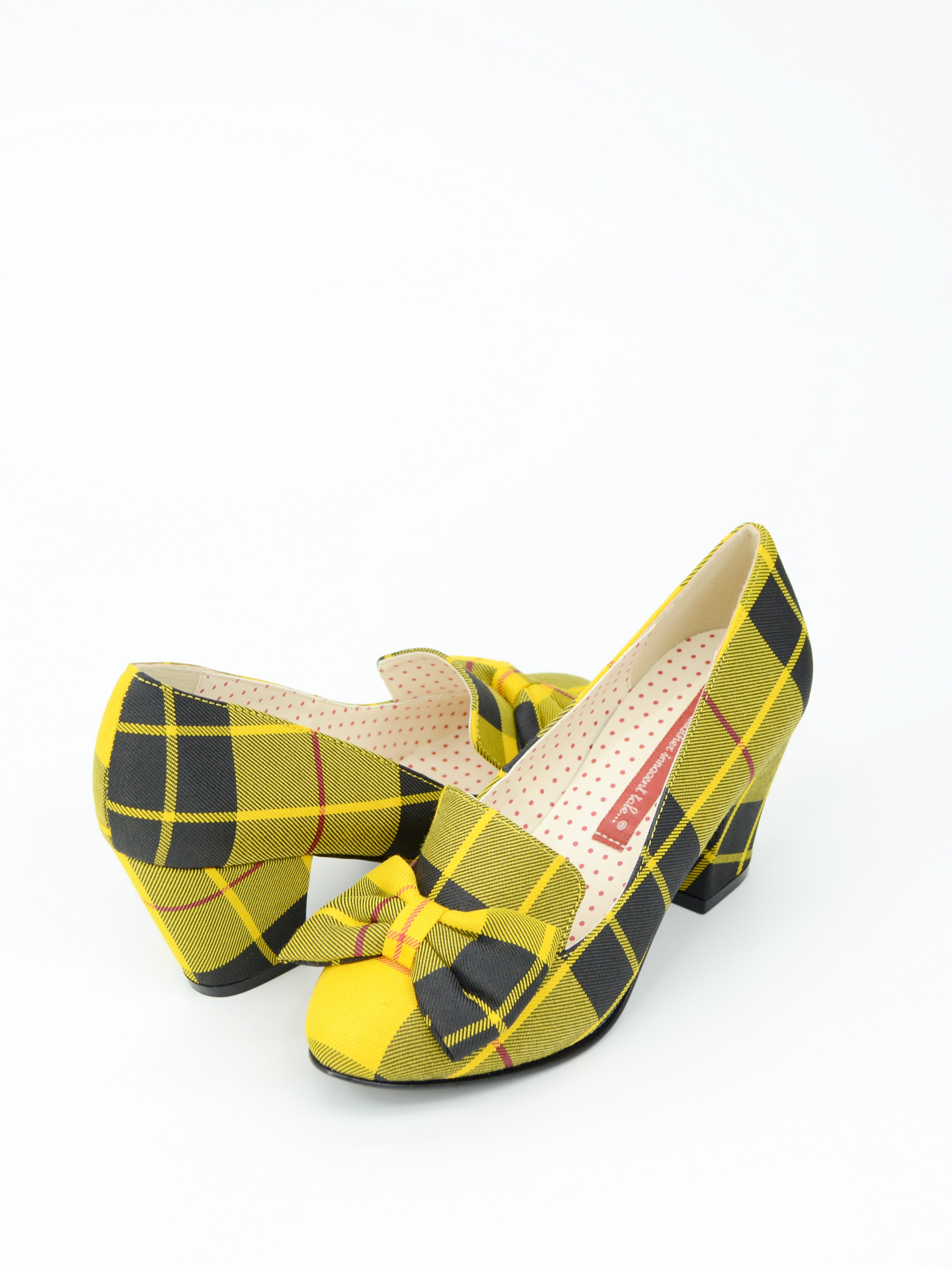 Yellow deals plaid shoes