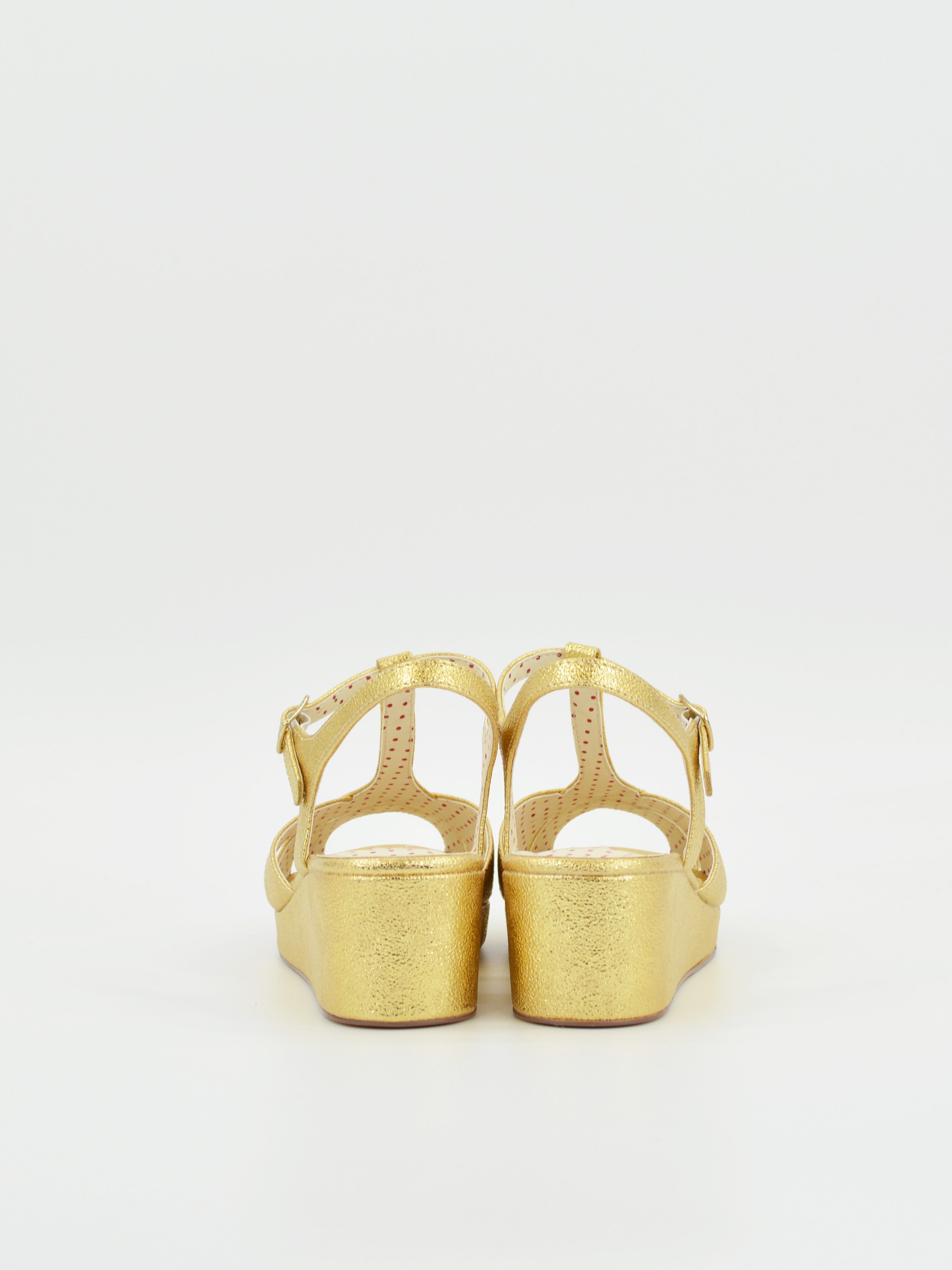 Women's Metallic Wedge Sandals Casual Ankle Strap Platform - Temu