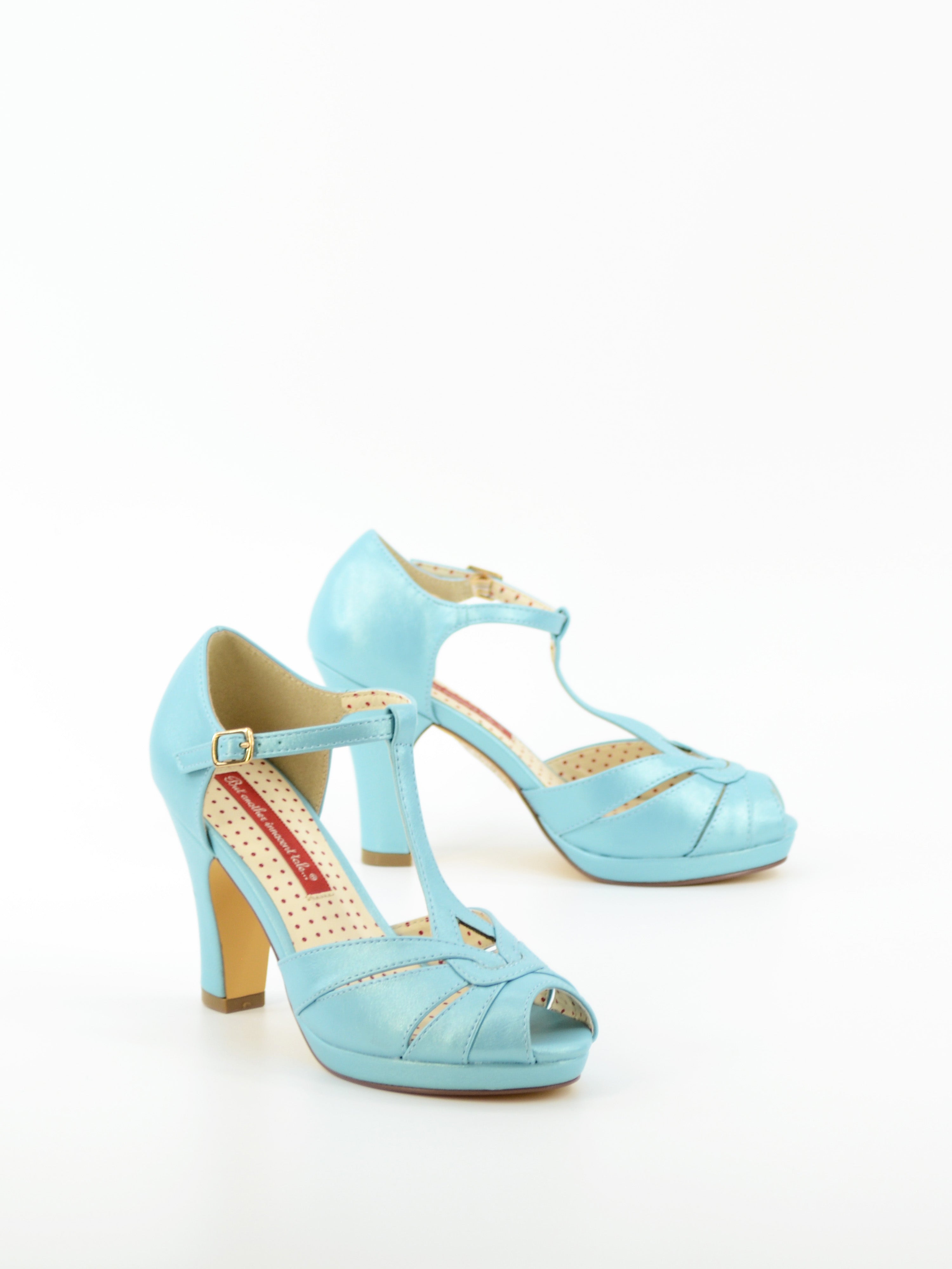 Blue t strap on sale shoes