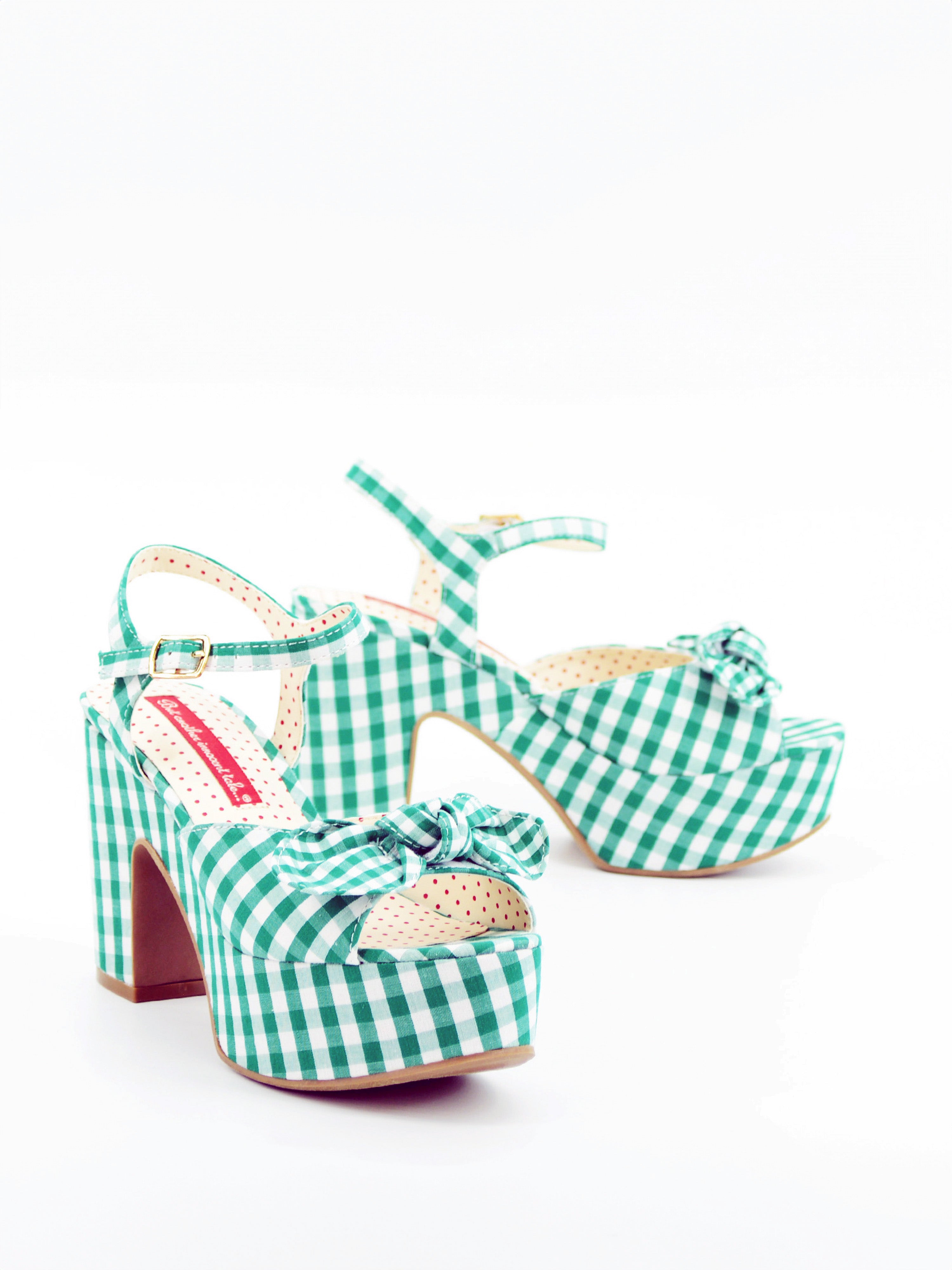 COPY The Archive Gingham on sale Sandals + Logo Dust Bag BNIB, Size 7.5 (MSRP $165)