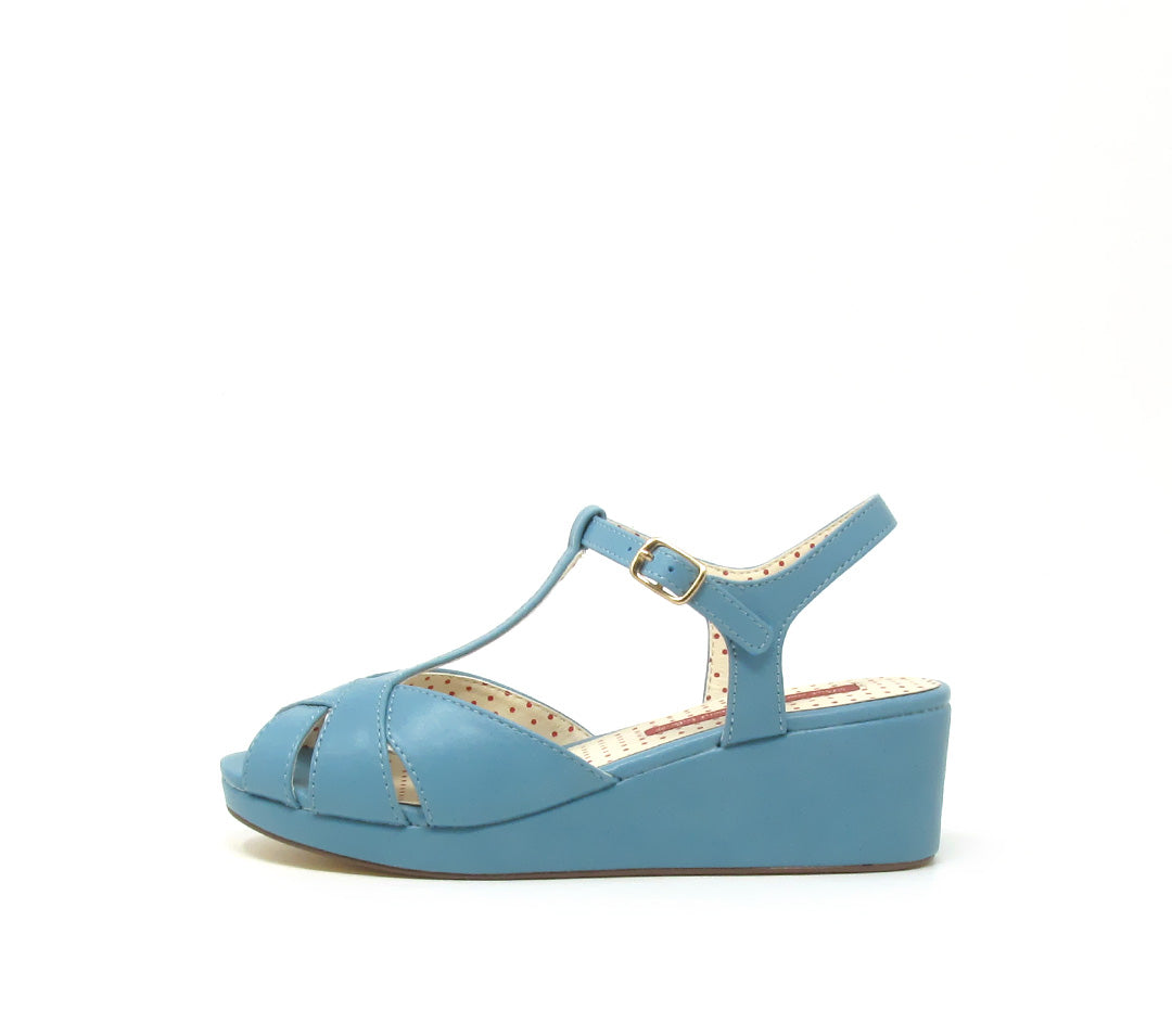 Palyssa Pale Blue Multi Leather Espadrilles - Django and Juliette